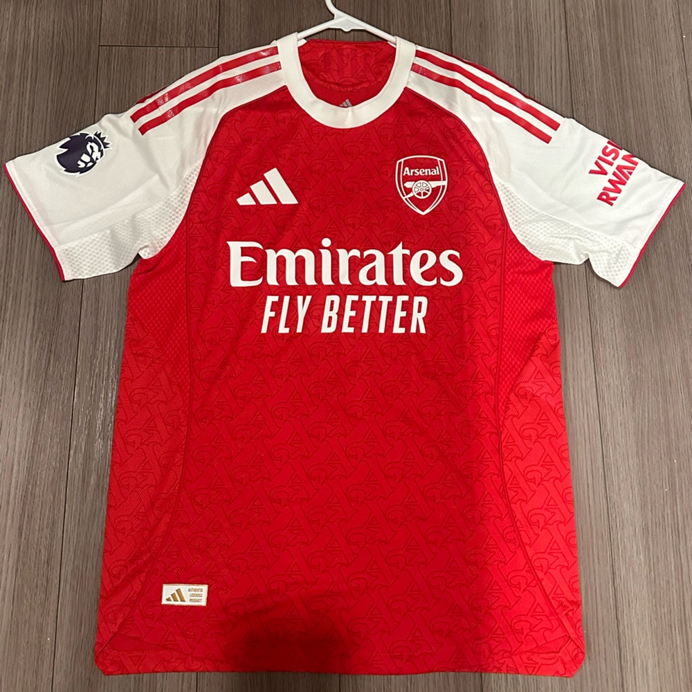 Adidas Red and White Arsenal Jersey